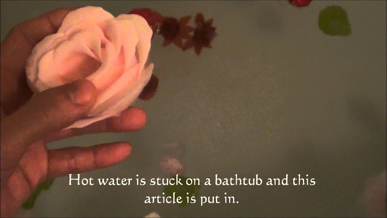 花びらが舞うお風呂 入浴剤 The Bath Where A Petal Flies Youtube