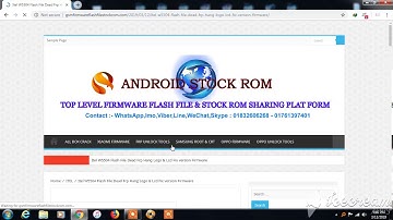 Itel W5504 Flash File Dead Frp Hang Logo & Lcd Fix version Firmware