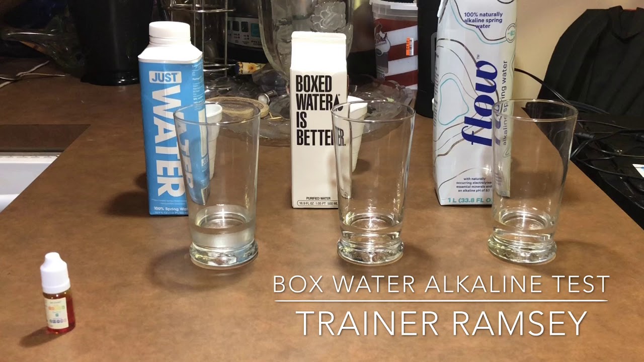 Boxed Water Ph Balance Alkaline test 2018 YouTube