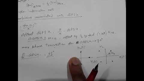 OQPSK and pi/ 4 QPSK