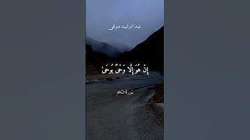 سورة النجم بصوت الشيخ عبد الرشيد صوفي برواية خلف عن حمزه....