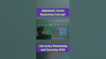 Alphabetic Series Reasoning Concept #sscgd #maths #sscresoning #mathstricks #numberpattern #chsl