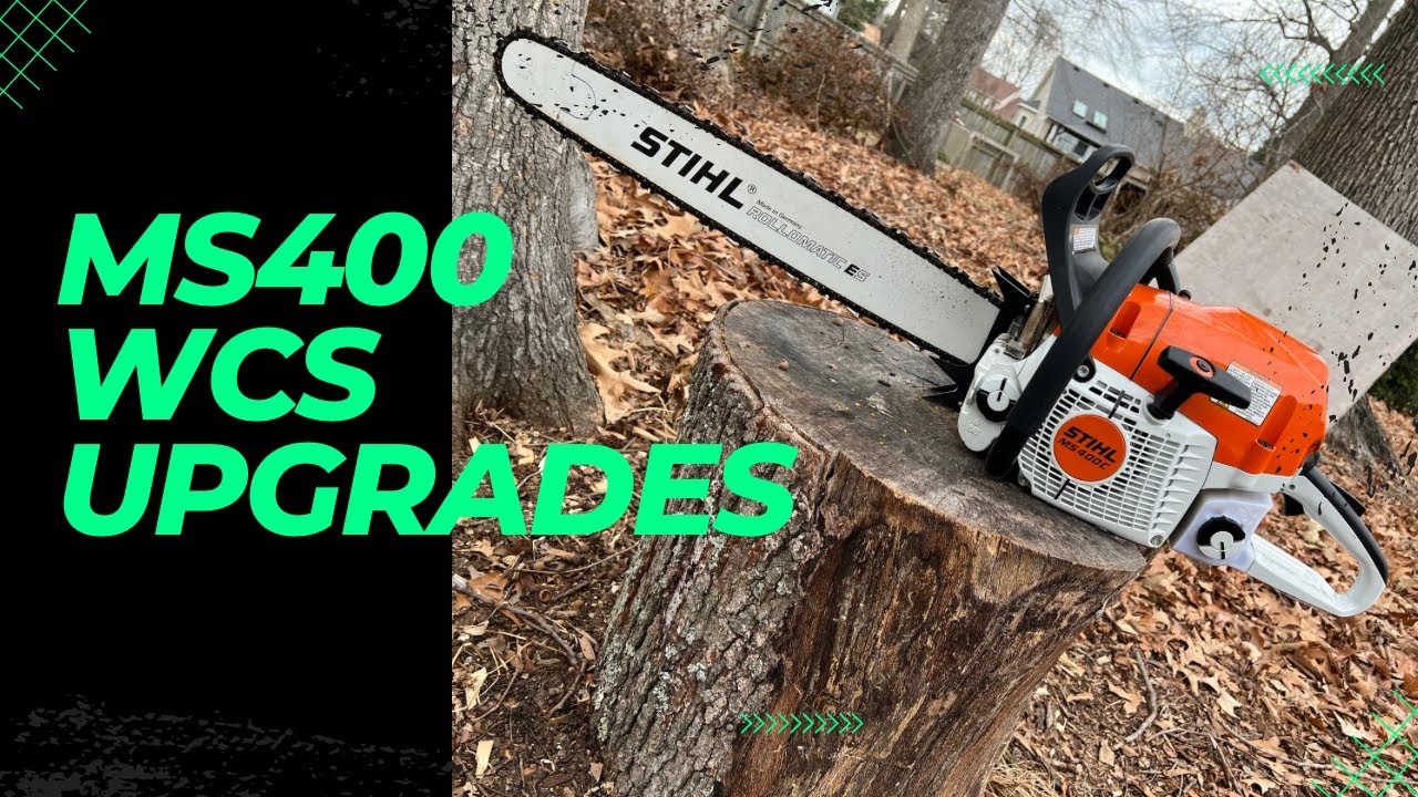 Stihl MS400 with WCS upgrades - YouTube