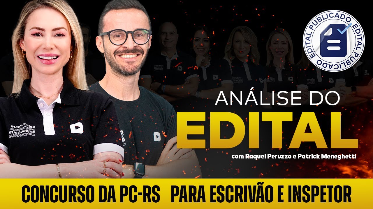🚨 TUDO O QUE VOCÊ PRECISA SABER SOBRE O EDITAL DA PC-RS DE INSPETOR E ESCRIVÃO