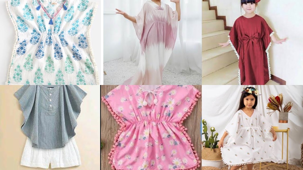 Kaftan dress for baby girls