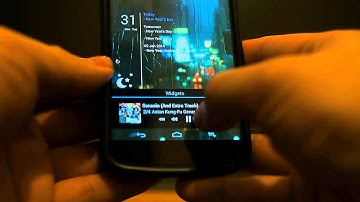 AOKP - Navbar widgets for global music control