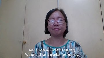 Tagalog grammar 5  (Asking Ano? ???)