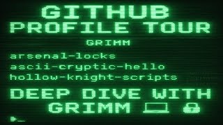 GitHub profile tour