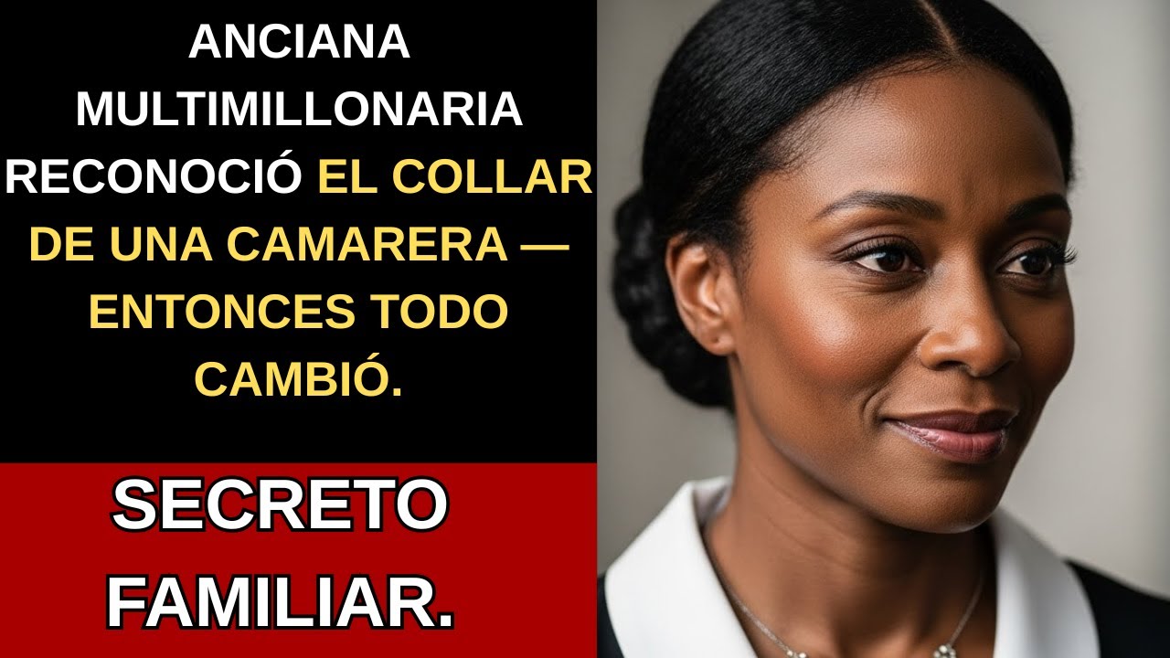 La abuela multimillonaria se quedó paralizada al ver el collar de la camarera negra; luego rompió a