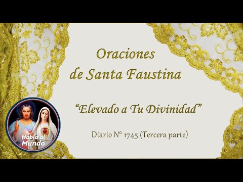 Oraciones de Santa Faustina - "Elevado a Tu Divinidad" - Diario N°1745 (Tercera parte)