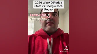 2024 Week 0 Florida State vs Georgia Tech Recap thumbnail