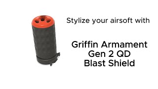 3D printable Griffin Armament Gen 2 QD Blast Shield Replica (Airsoft)