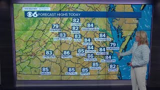 Warm Sunday with some showers to kick off the workweek