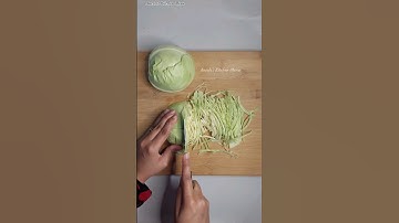 Cabbage Cutting Ideas | Carving Cabbage very Fast #shorts #viral