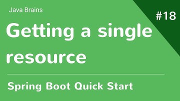 Spring Boot Quick Start 18 - Getting a single resource