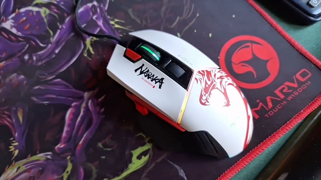 A4 TECH W95 Gaming Mouse Max Naraka Bloody RGB - Unboxing (English