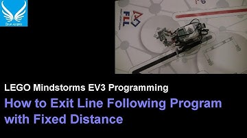 EV3 Programming 2.2: How to Exit Line Following Program with Fixed Distance