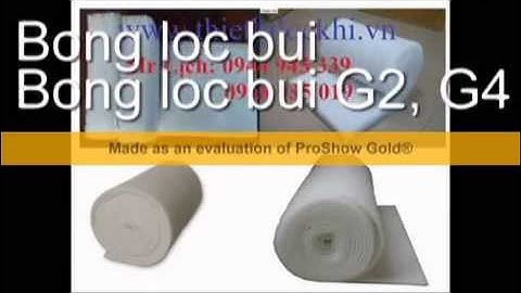 Bông lọc bụi G2, bông lọc bụi G4