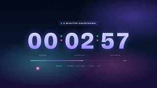 🪐 5 Minutes Timer · Cosmic Orbit Aesthetic · Study / Focus / Sleep Countdown
