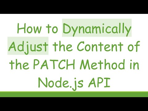 How to Dynamically