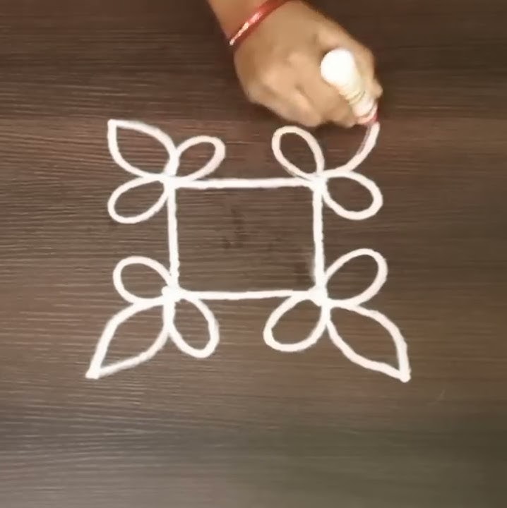 best evening small 🤏 1 minute rangoli #shorts #muggulu #rangoli