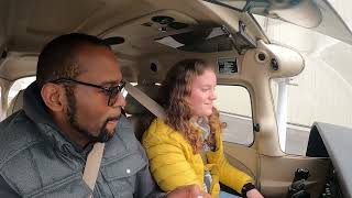 Erins First Flight ~ Flying a Cessna 172 Glass Cockpit