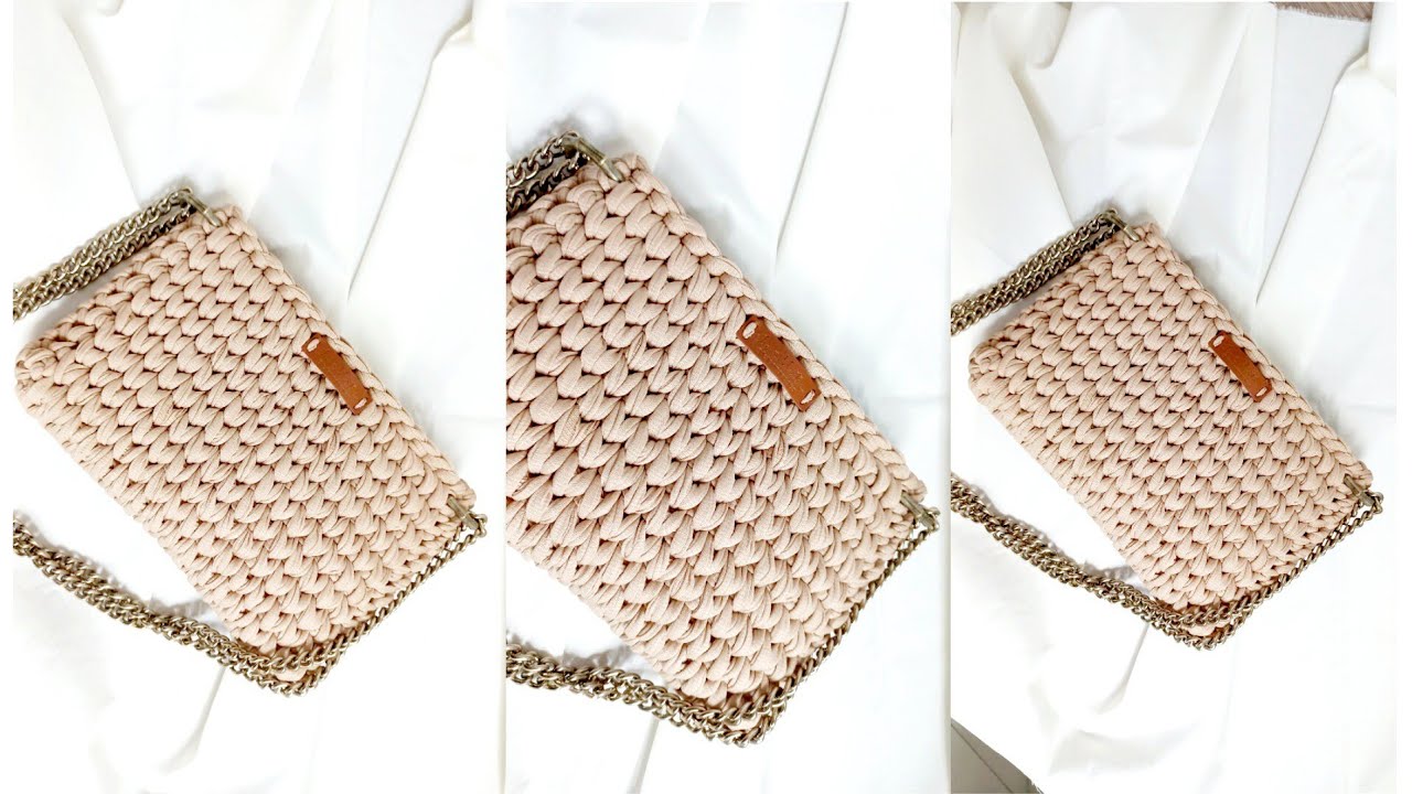 CLUTCH DE CROCHÊ FÁCIL PARA INICIANTE | CLUTCH DE FIO DE MALHA | @@feitoamaoporisa