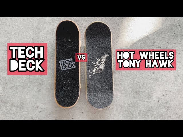 Comparing TechDeck & Hot Wheels Tony Hawk Fingerboard 