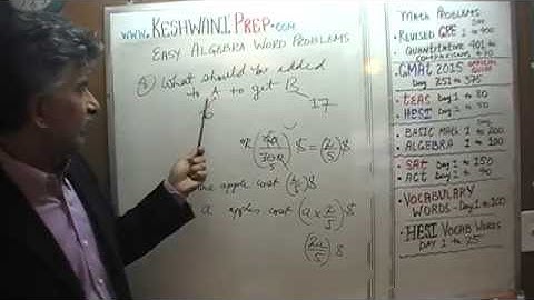 Algebra Word Problems 1-8, Online Prep Tutor, GRE, GMAT, TEAS, HESI, SAT, ACT, TOEFL and IELTS