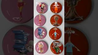 Cute Cartoon Resin Magnets – Satisfying Close-Up Video #satisfyingvideo #colormixing #minimalart