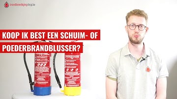 Kies ik een schuim- of een poederbrandblusser?