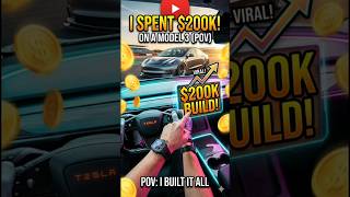 I Spent $200,000 on a Tesla Model 3... 🤯 (High curiosity) #teslalife #cars#modificition #detailing