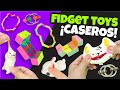 10 FIDGETS TOYS Caseros de TikTok VIRALES - DIY Fidget Toy fácil y rápido  PARTE 1 ⭐Así o más fácil⭐