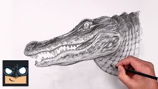 how to draw an alligator sketch art lesson step by step