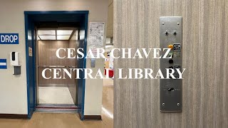 Awesome Vintage Montgomery Hydraulic Elevator - Cesar Chavez Central Library - Stockton, CA