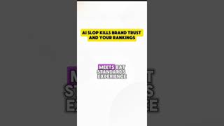 AI slop kills brand trust and your rankings#AIContentStrategy#SEOStrategy#CreatorEconomy#HumanLayer