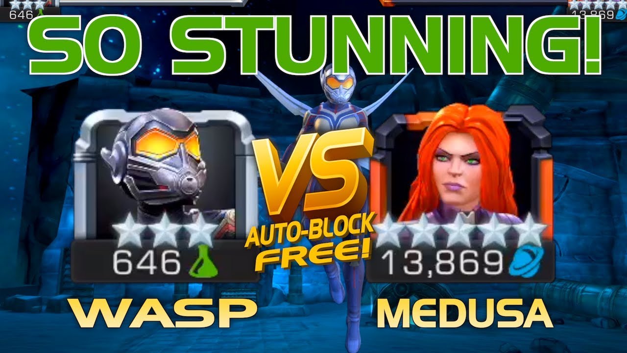 Absolute Stunner: Wasp vs. Medusa (5* R5) w/ Tips | Marvel Contest of Champions
