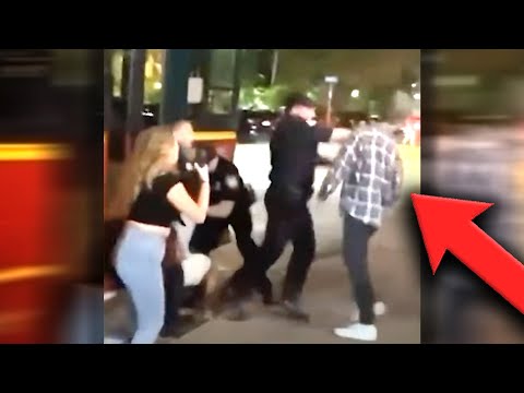 Cop On Power Trip CAUGHT Attacking Innocent Bystander
