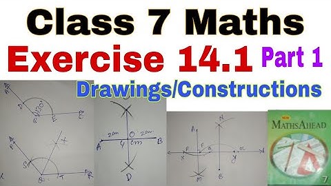 Class 7 Maths Exercise 14.1 | Construction with Ruler and Compass | Maths Ahead | Angle Bisector