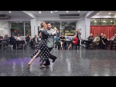 Alejandro Beron & Kelly Lettieri dance Tango La Mariposa by Pugliese in Milonga Gente Amiga