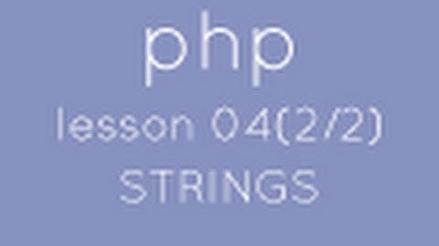 php with mysql lesson 04 strings concatenation part(2/2)