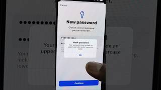 Apple id password change iPhone iCloud account password change issue weak password problem #icloud