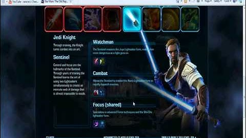 SWTOR/ Jedi Knight Sentinel Advanced Spec. Review