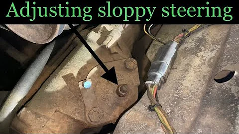 How to adjust steering gear box on a 1960’s/70’s ford.