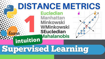 #68: Scikit-learn 65:Supervised Learning 43: Distance metrics (1/3)