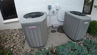 2013 Lennox Elite XC13 air conditioners (1 running) & a 2010 Lennox Mini split running