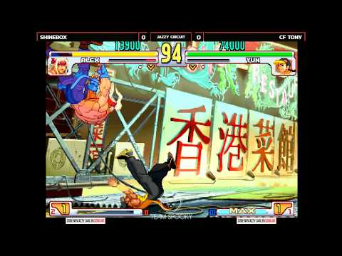 3rd Strike - Shinebox (Alex) vs CF Tony (Yun) Jazzy Circuit Ranbat [4k/60fps]