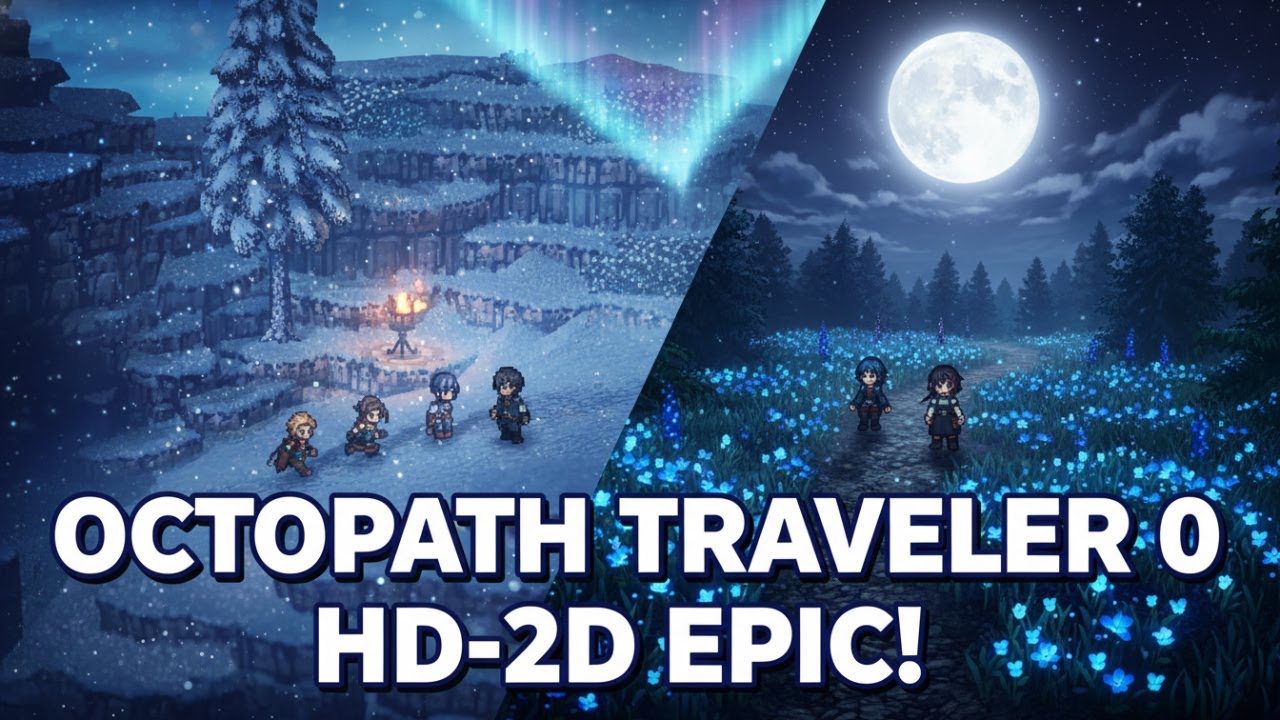 Игровой трейлер OCTOPATH TRAVELER 0: пошаговая эпопея в HD-качестве в 2D