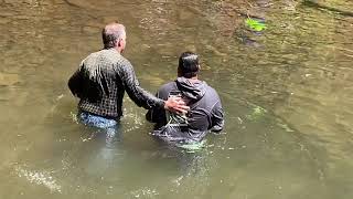 Baptism in the Creek - Green Bank, WV June 2022