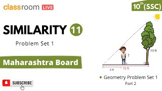 L11 Similarity Problem Set 1 LIVE discussion | 10th SSC | Classroom @Classroomchannel